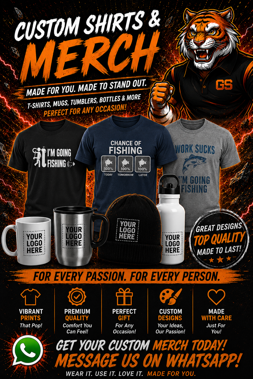GraphicsS custom merchandise
